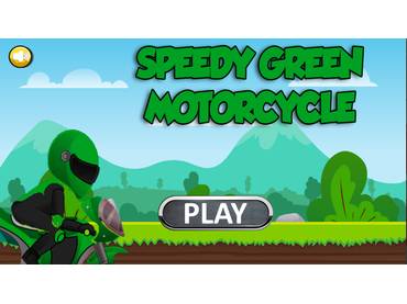 Speedy Green Motorcycle