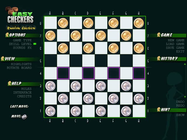 Easy Checkers