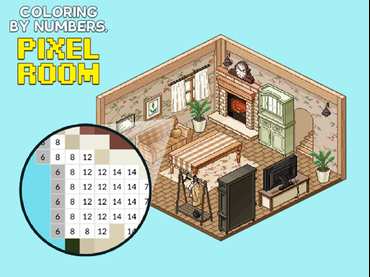 Coloring by Numbers. Pixel Rooms